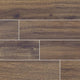 6x36 Palmetto Wood-Look Matte Smooth Porcelain Tile Walnut Brown