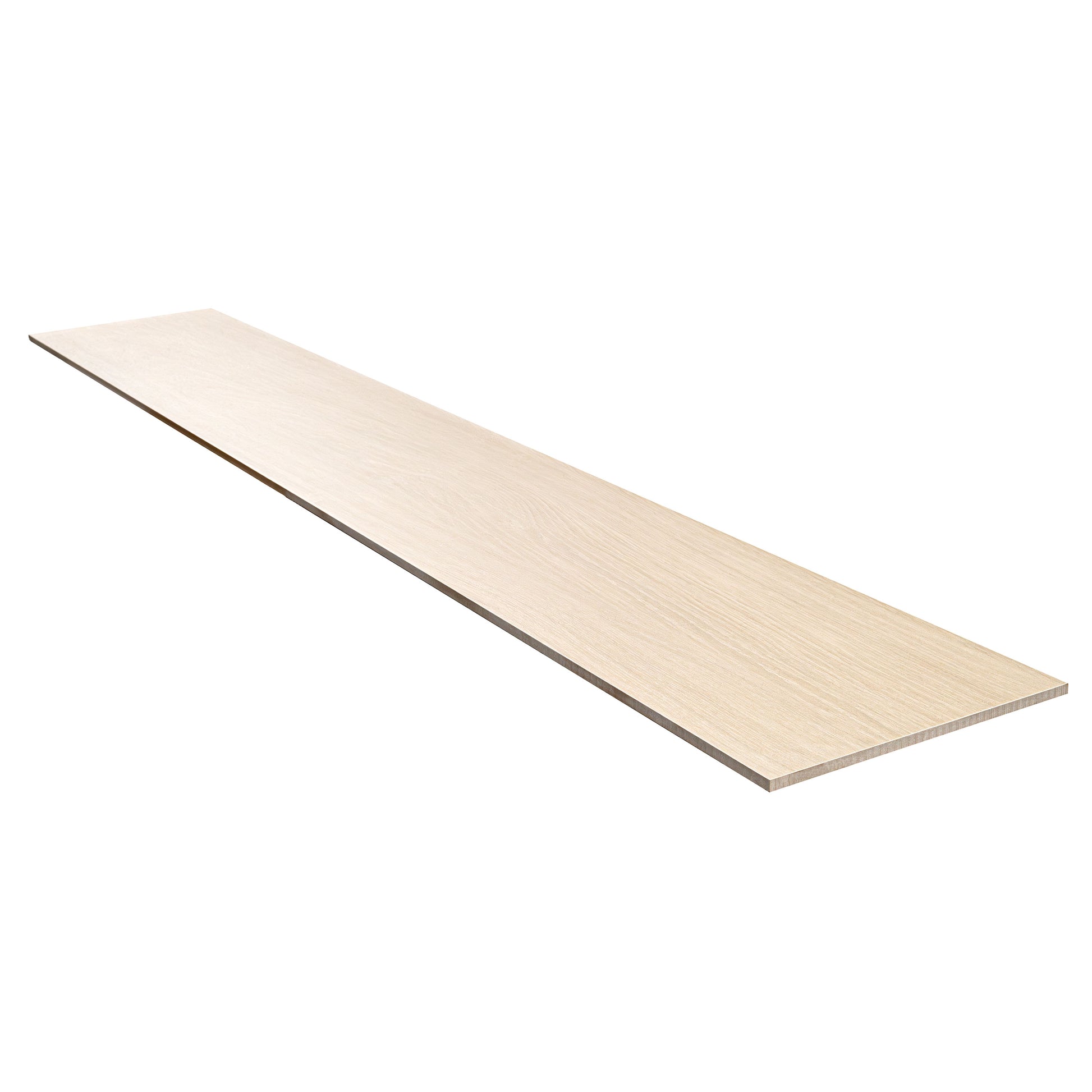 10x60 Placero Wood-Look Matte Smooth Porcelain Tile Light Beige