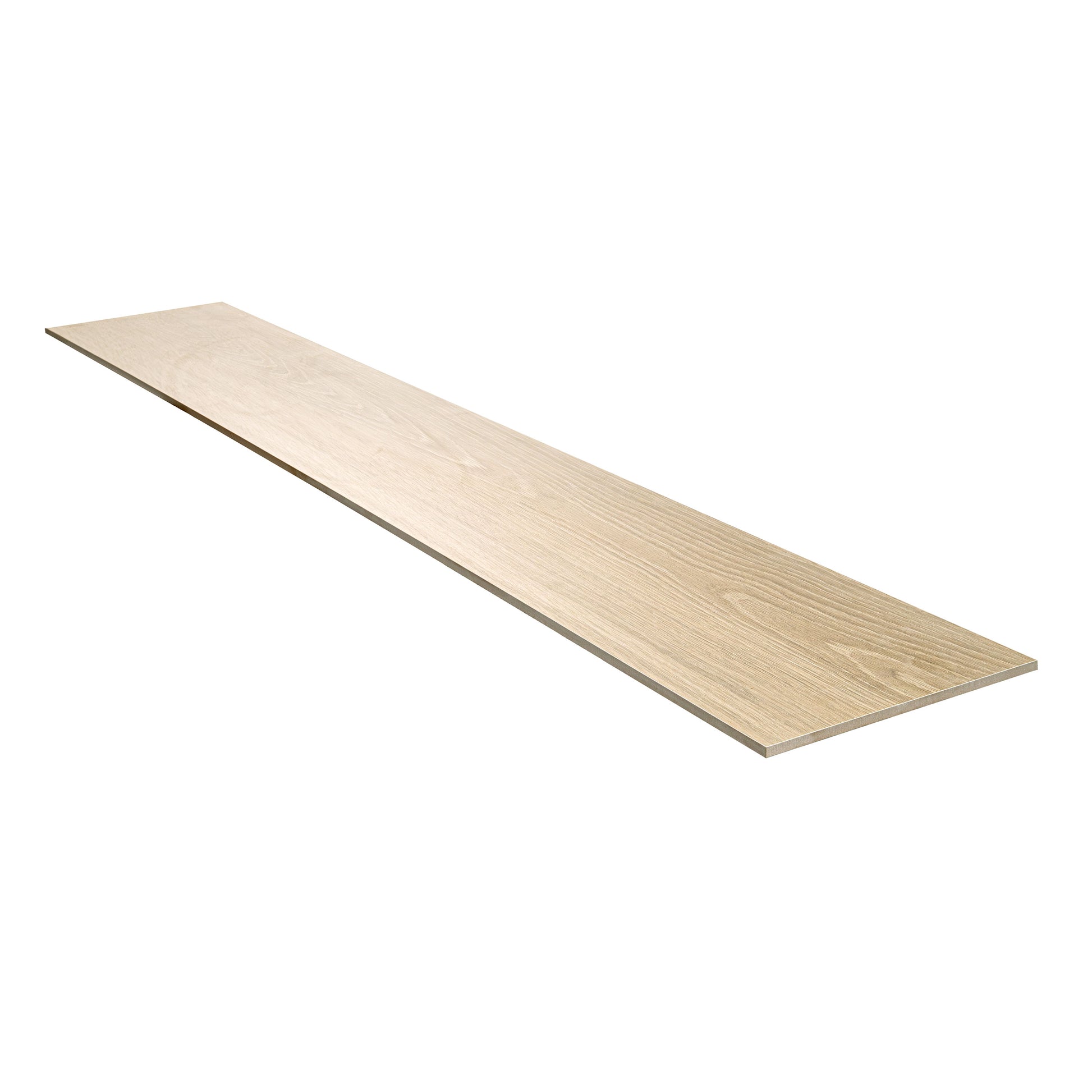 10x60 Placero Wood-Look Matte Smooth Porcelain Tile Warm Beige