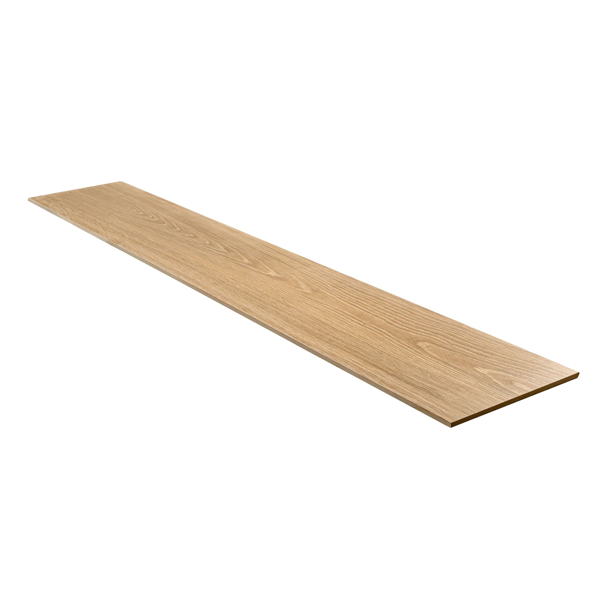 10x60 Placero Wood-Look Matte Smooth Porcelain Tile Warm Brown