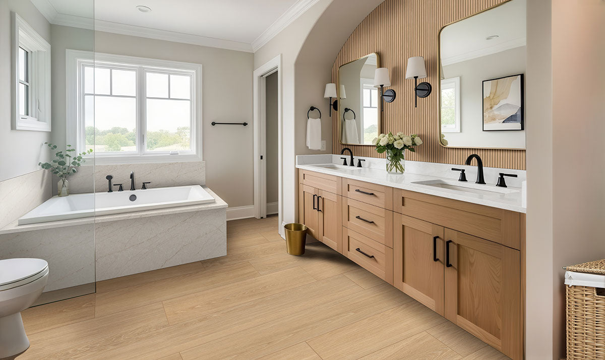 10x60 Placero Wood-Look Matte Smooth Porcelain Tile Warm Brown