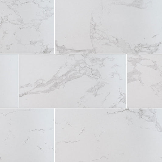 24x48 Praia Marble-Look Matte Smooth Porcelain Tile