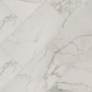 Ivory White - 12x24 Regallo Gray Vein Stone-Look Matte Smooth Porcelain Tile