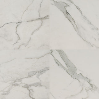 Ivory White - 24x24 Regallo Gray Vein Stone-Look Matte Smooth Porcelain Tile
