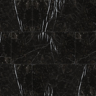 12x24 Regallo Midnight Marble-Look Polished Smooth Porcelain Tile