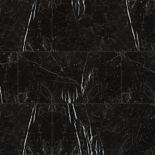 24x48 Regallo Midnight Marble-Look Matte Smooth Porcelain Tile