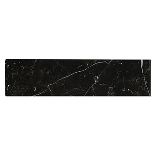 3x24 Regallo Midnight Bullnose Marble-Look Polished Smooth Porcelain Tile