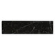 3x24 Regallo Midnight Bullnose Marble-Look Polished Smooth Porcelain Tile Jet Black
