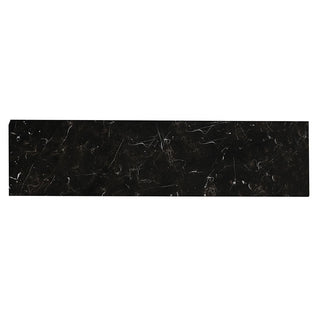 3x24 Regallo Midnight Bullnose Marble-Look Matte Smooth Porcelain Tile