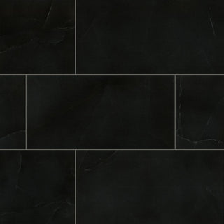 Deep Black - 24x48 Regallo White Vein Marble-Look Polished Smooth Porcelain Tile