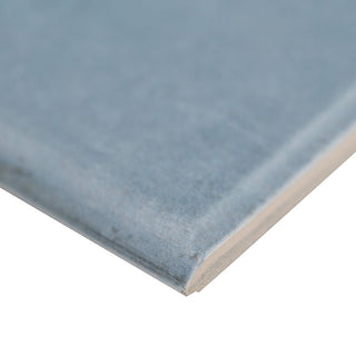Light Blue - 3x12 Renzo Patterned Solid-Color Glossy Textured Ceramic Tile