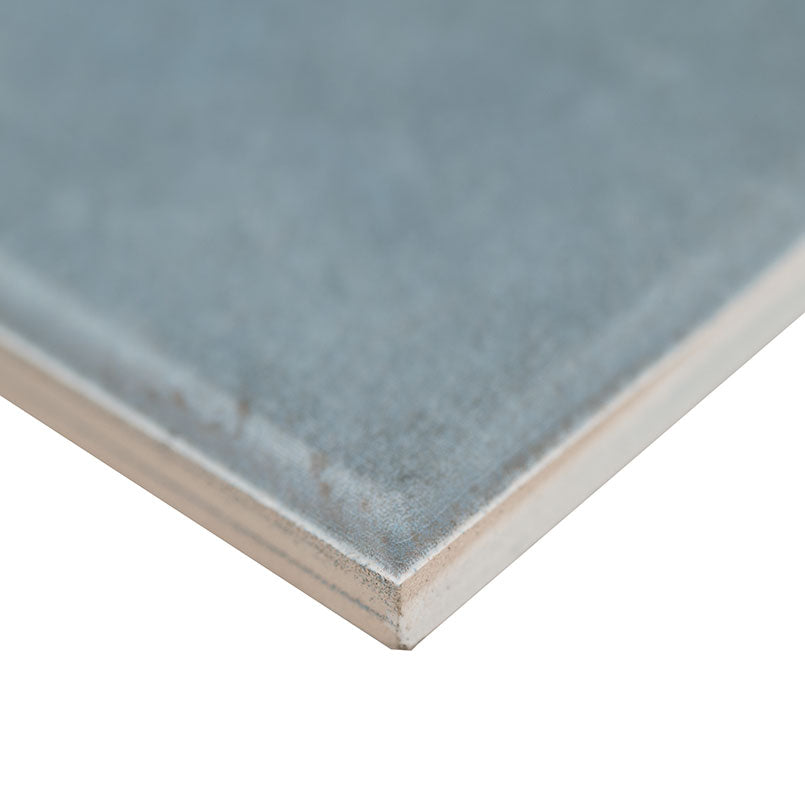 3x12 Renzo Patterned Natural-Look Glossy Textured Ceramic Tile Light Blue