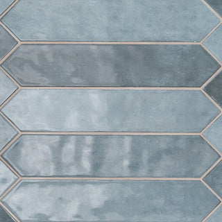 2.5x13 Renzo Picket Patterned Natural-Look Glossy Textured Ceramic Tile