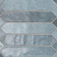 2.5x13 Renzo Picket Patterned Natural-Look Glossy Textured Ceramic Tile Light Blue
