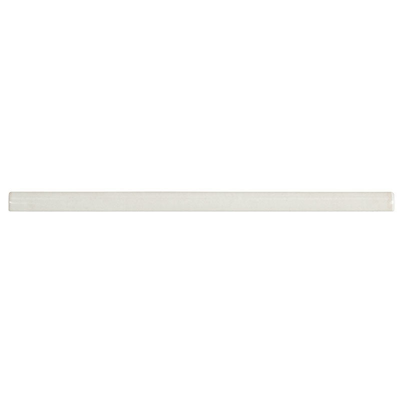 5/8x12 Renzo Patterned Solid-Color Glossy Textured Ceramic Tile Off White