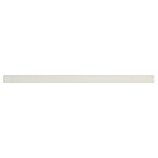 5/8x12 Renzo Patterned Solid-Color Glossy Textured Ceramic Tile Off White
