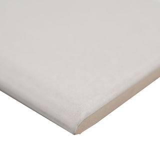 Off White - 3x12 Renzo Patterned Solid-Color Glossy Textured Ceramic Tile