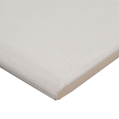 3x12 Renzo Patterned Solid-Color Glossy Textured Ceramic Tile Off White