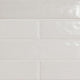3x12 Renzo Patterned Natural-Look Glossy Textured Ceramic Tile Off White