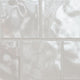 5x5 Renzo Patterned Natural-Look Glossy Textured Ceramic Tile Off White