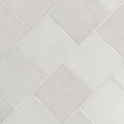 5x5 Renzo Patterned Natural-Look Glossy Textured Ceramic Tile Off White