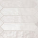 2.5x13 Renzo Picket Patterned Natural-Look Glossy Textured Ceramic Tile Off White