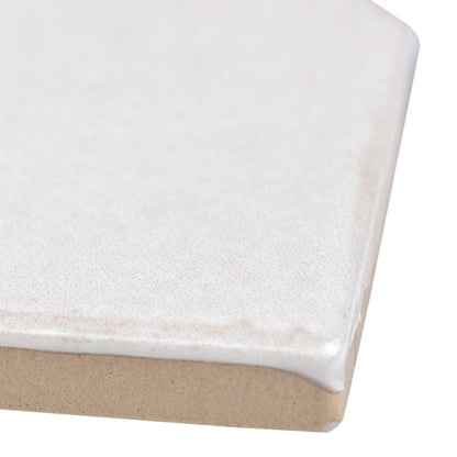 2.5x13 Renzo Picket Patterned Natural-Look Glossy Textured Ceramic Tile Off White