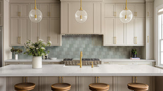 Light Green - 5x5 Renzo Patterned Natural-Look Glossy Textured Ceramic Tile