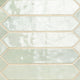 2.5x13 Renzo Picket Patterned Natural-Look Glossy Textured Ceramic Tile Light Green