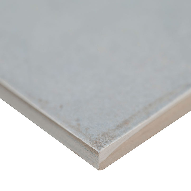5x5 Renzo Patterned Natural-Look Glossy Textured Ceramic Tile Gray Blue