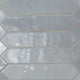 2.5x13 Renzo Picket Patterned Natural-Look Glossy Textured Ceramic Tile Gray Blue