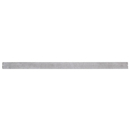 5/8x12 Renzo Patterned Solid-Color Glossy Textured Ceramic Tile Pearl Gray