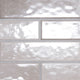 3x12 Renzo Patterned Natural-Look Glossy Textured Ceramic Tile Pearl Gray