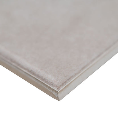 3x12 Renzo Patterned Natural-Look Glossy Textured Ceramic Tile Pearl Gray