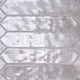2.5x13 Renzo Picket Patterned Natural-Look Glossy Textured Ceramic Tile Pearl Gray
