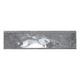 3x12 Renzo Patterned Natural-Look Glossy Textured Ceramic Bullnose Tile Dark Gray