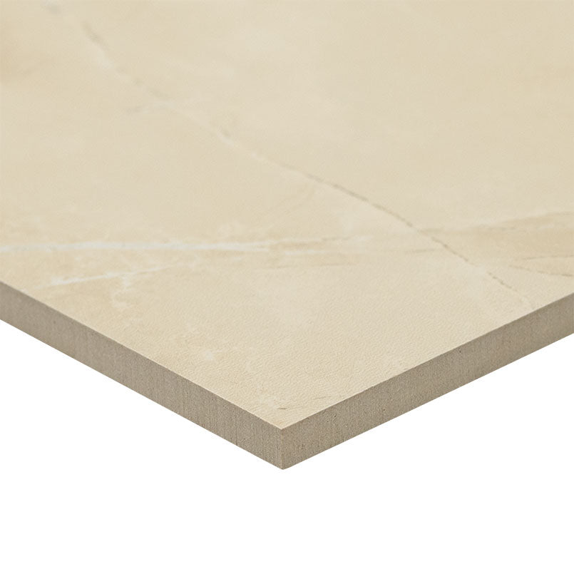 12x24 Sande Stone-Look Matte Smooth Porcelain Tile Beige Sand