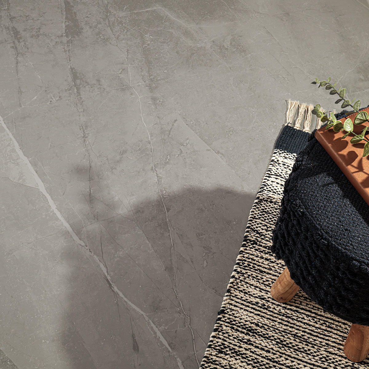 12x24 Sande Stone-Look Matte Smooth Porcelain Tile Grey Stone