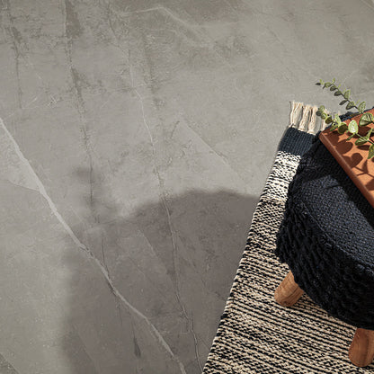 12x24 Sande Stone-Look Matte Smooth Porcelain Tile Grey Stone