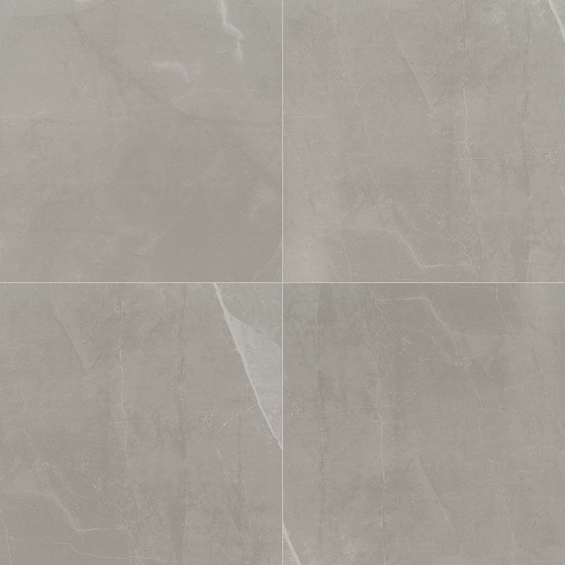 24x24 Sande Stone-Look Matte Smooth Porcelain Tile Grey Stone