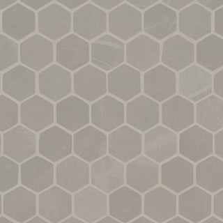 2x2 Sande Hexagon Mosaic Stone-Look Matte Smooth Porcelain Tile