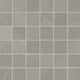 2x2 Sande Mosaic Stone-Look Matte Smooth Porcelain Tile Grey Stone