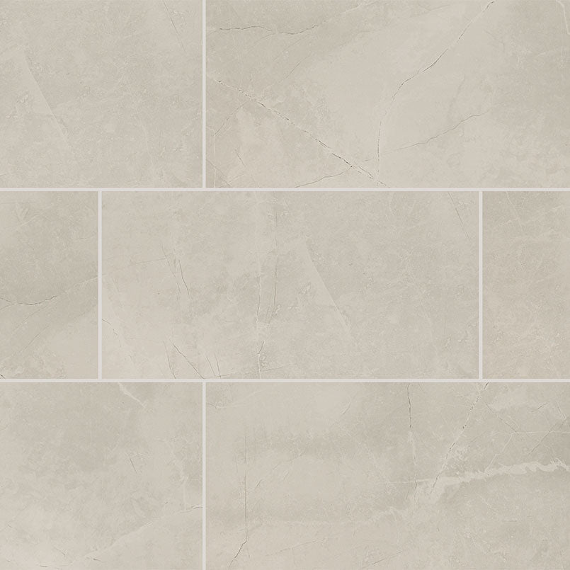 12x24 Sande Stone-Look Matte Smooth Porcelain Tile Light Taupe