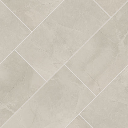 12x24 Sande Stone-Look Matte Smooth Porcelain Tile Light Taupe