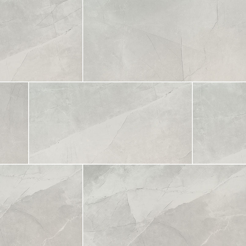 24x48 Sande Stone-Look Matte Smooth Porcelain Tile Light Grey