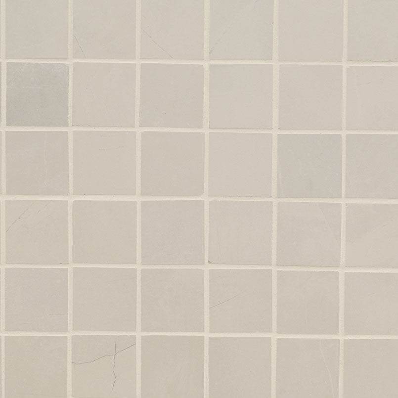 2x2 Sande Mosaic Stone-Look Matte Smooth Porcelain Tile Light Taupe