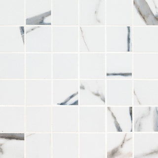 2x2 Savoy Mosaic Marble-Look Matte Smooth Porcelain Tile