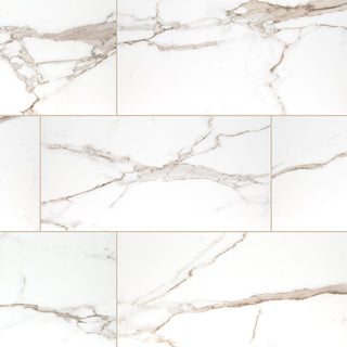 12x24 Savoy Marble-Look Matte Smooth Porcelain Tile