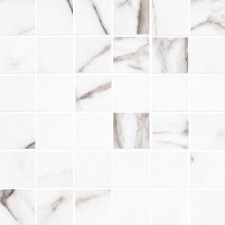 2x2 Savoy Mosaic Marble-Look Matte Smooth Porcelain Tile