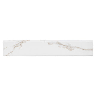 3x24 Savoy Bullnose Marble-Look Matte Smooth Porcelain Tile